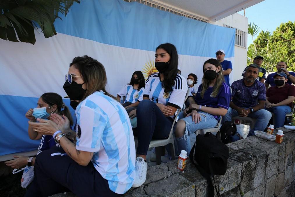 Así viven la final del Mundial de Qatar en la Embajada de Argentina en Honduras