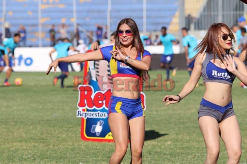 Rostros angelicales y cuerpos esculturales en el duelo Motagua vs Marathón