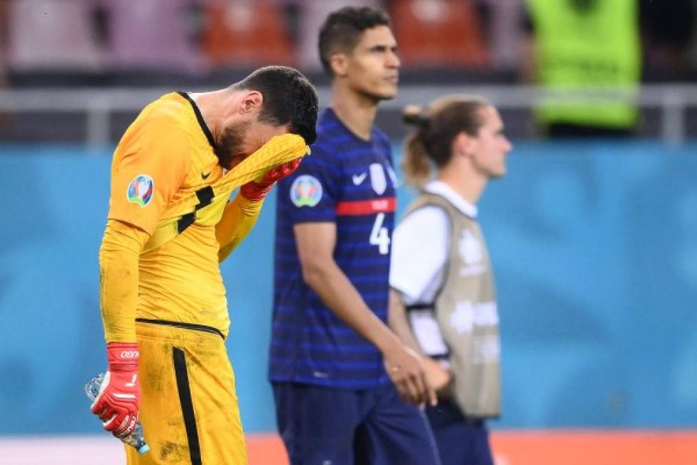 Tristes rostros de la afición y jugadores de Francia tras quedar eliminados de la Eurocopa