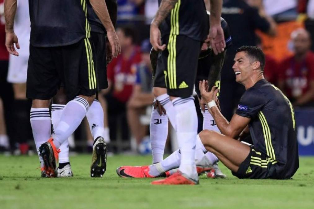 Champions League: El llanto de Cristiano Ronaldo tras ser expulsado ante el Valencia