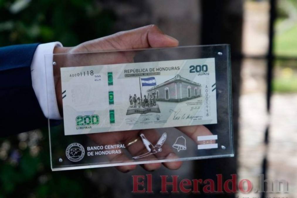 FOTOS: Así luce el billete de 200 lempiras que circulará a partir de septiembre