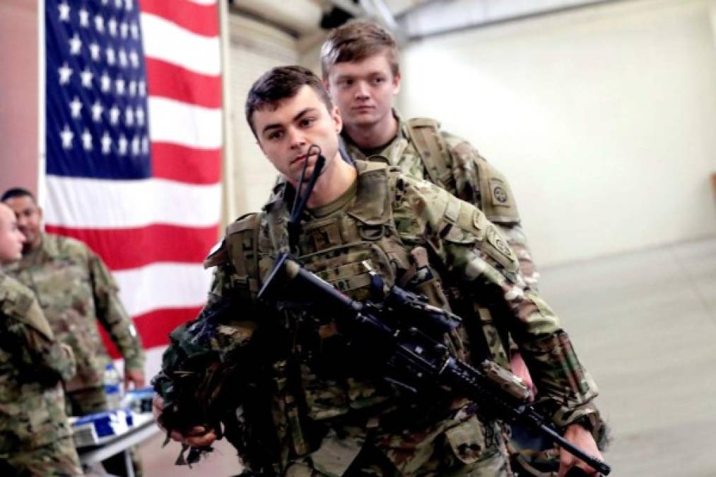 FOTOS: El rostro de los soldados estadounidenses enviados como refuerzo a Irán
