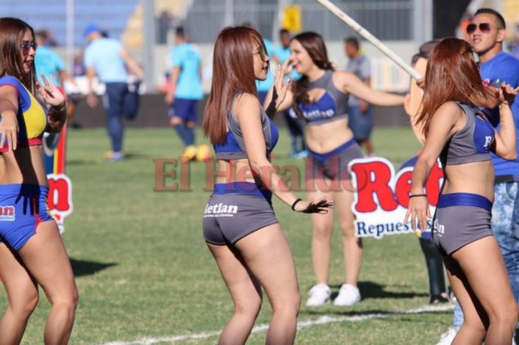 Rostros angelicales y cuerpos esculturales en el duelo Motagua vs Marathón