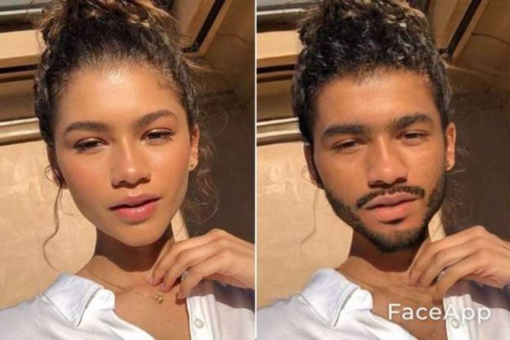 FOTOS: Así lucen los famosos al 'cambiar de sexo' con FaceApp