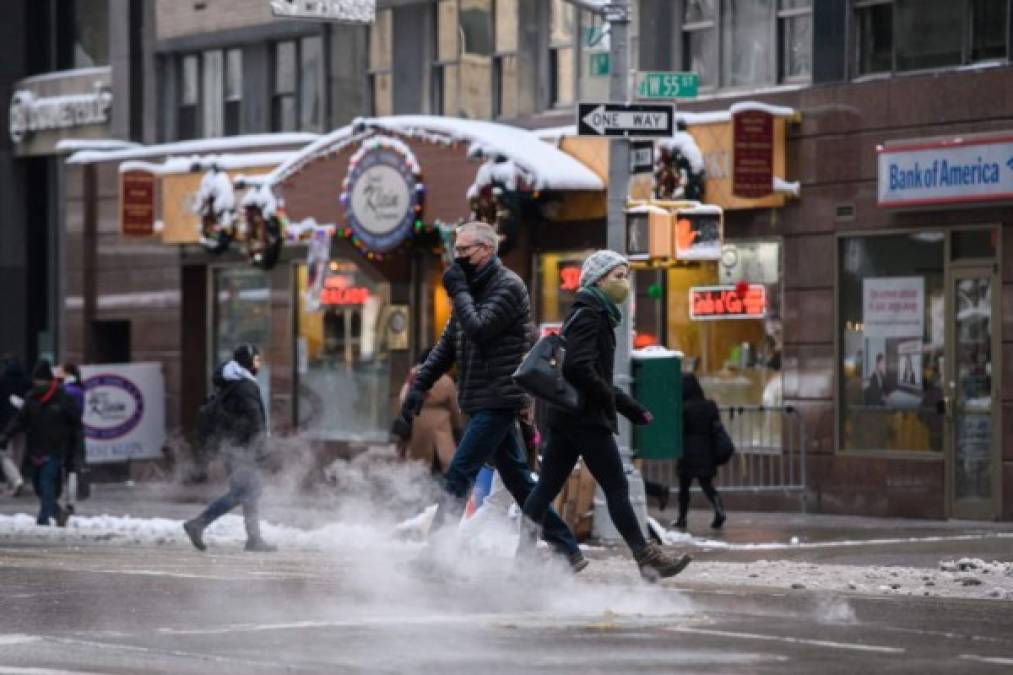 Las imágenes de la fuerte nevada que paraliza el noreste de Estados Unidos