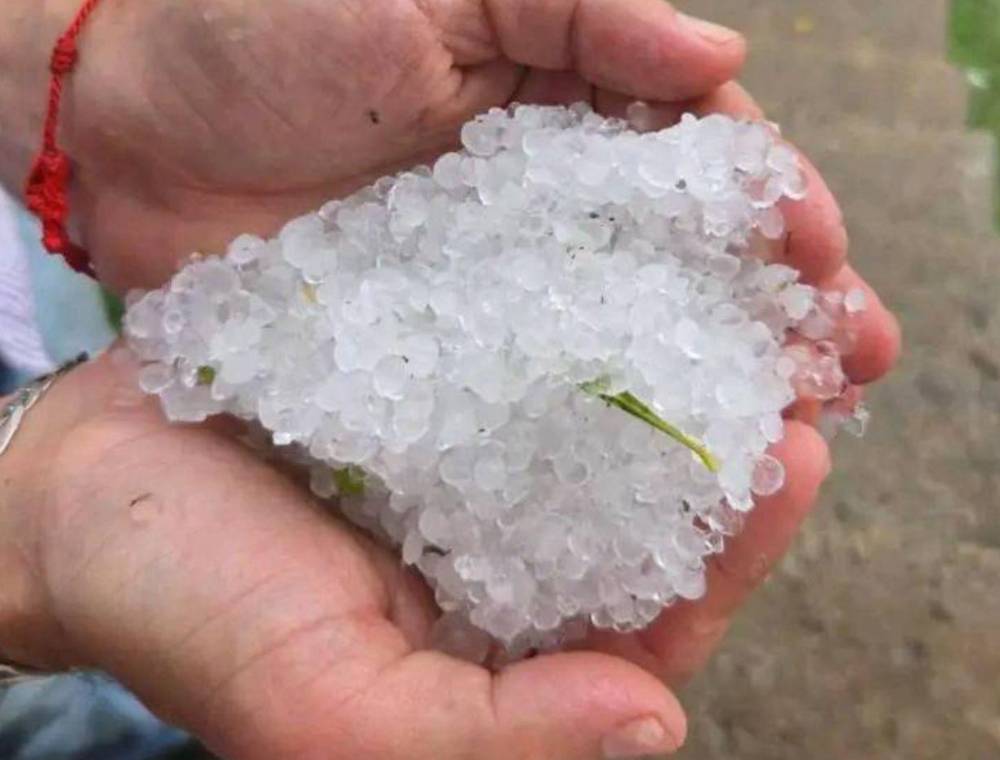 ¿Lluvia de granizo en Siguatepeque? Esto fue lo que ocurrió