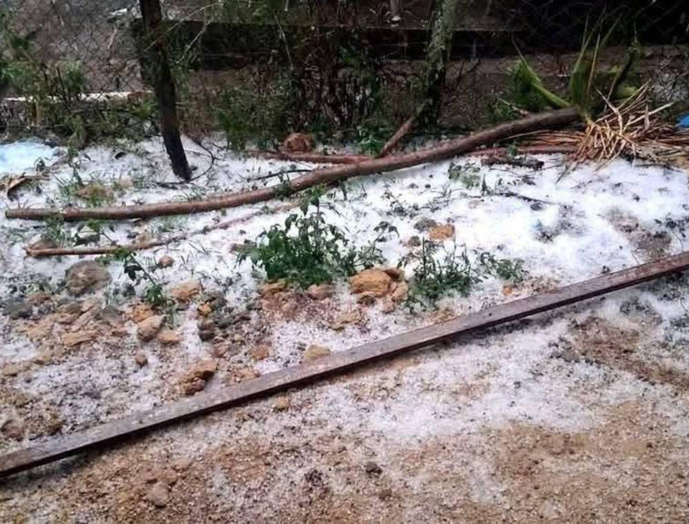 ¿Lluvia de granizo en Siguatepeque? Esto fue lo que ocurrió
