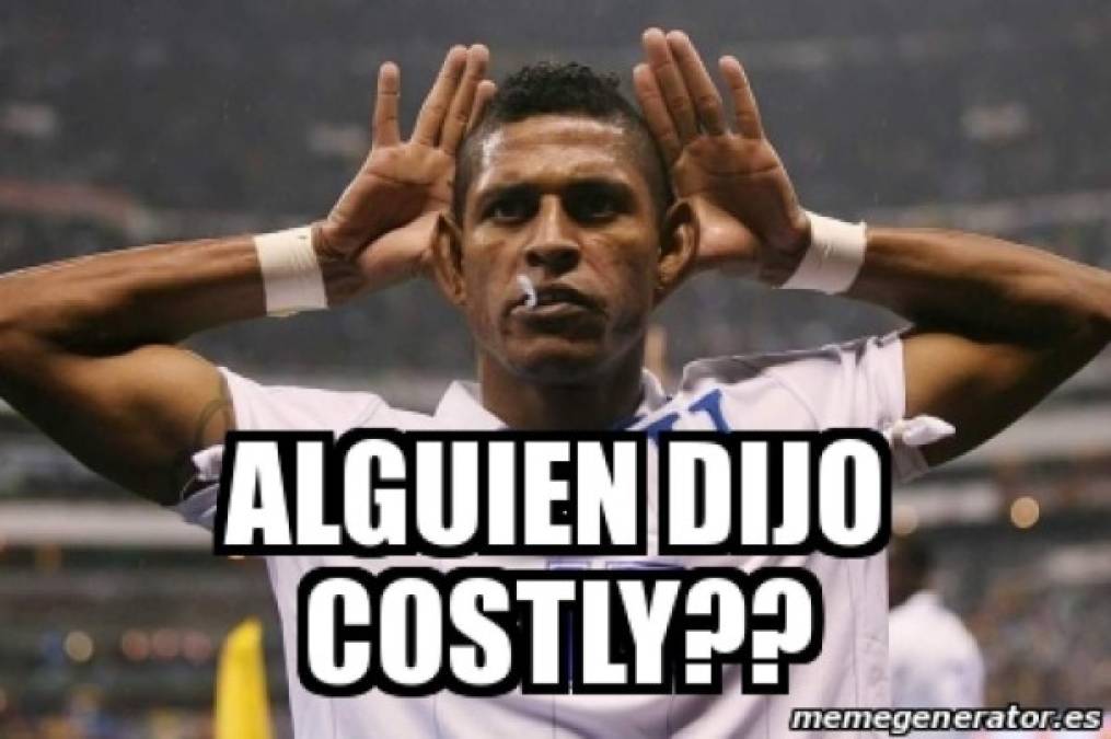 Los mejores memes del regreso de Costly a la Selección de Honduras