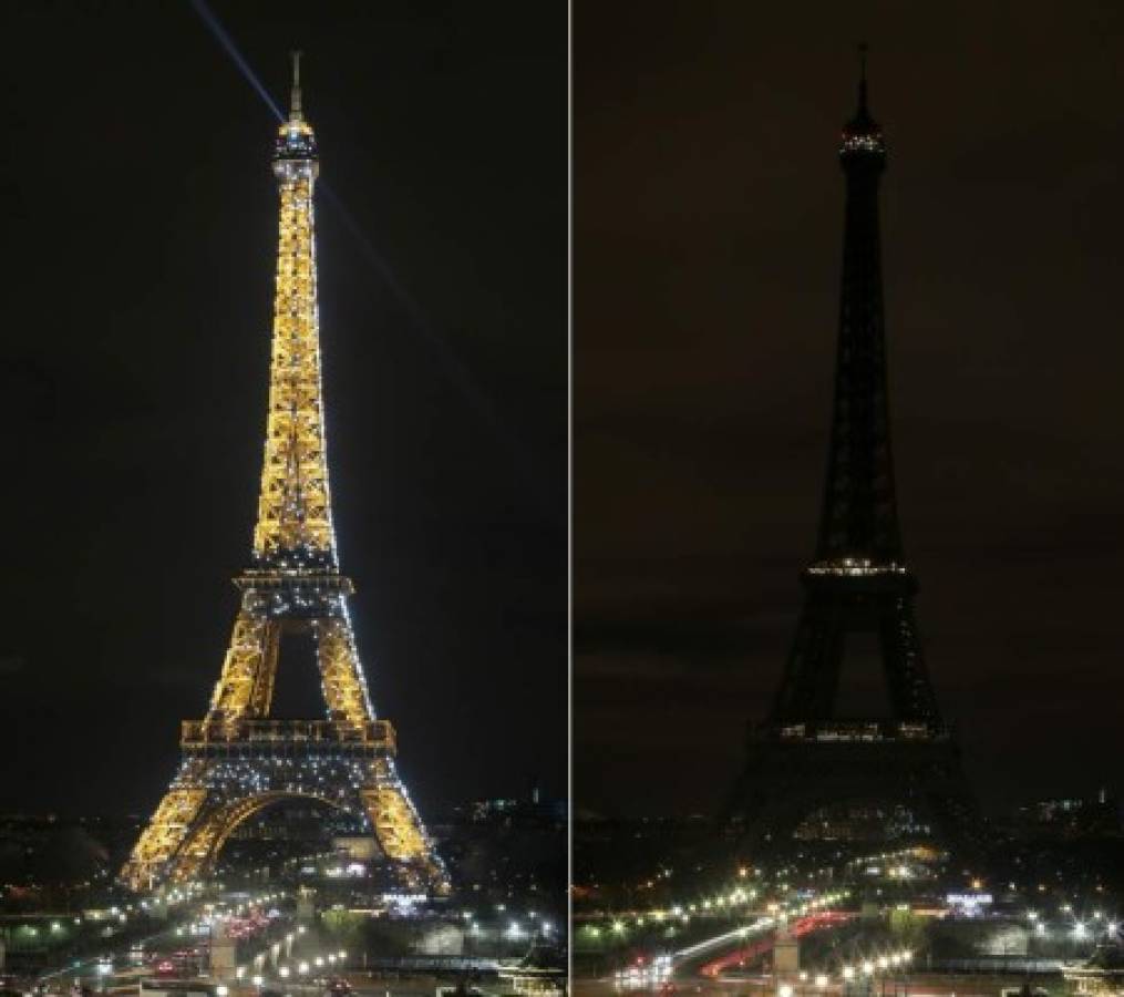La Torre Eiffel se apaga en París para celebrar 'La Hora del Planeta'