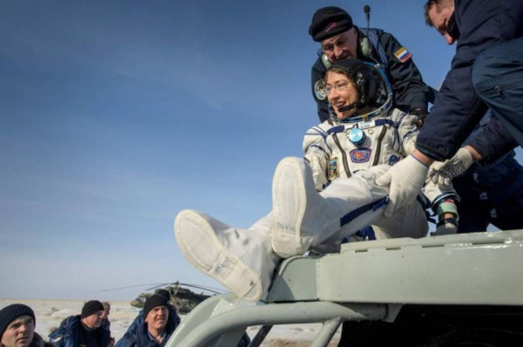 Así volvió Christina Koch, la mujer que pasó casi un año en el espacio