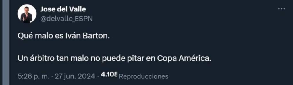 Atacan a Iván Barton tras triunfo de Panamá a USA: “Además de malo es un sinvergüenza”