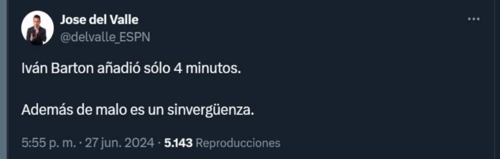 Atacan a Iván Barton tras triunfo de Panamá a USA: “Además de malo es un sinvergüenza”