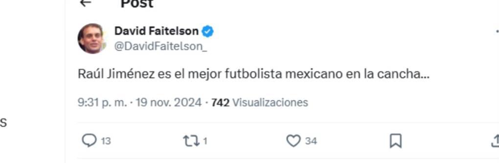 David Faitelson deja comentarios tras goleada a Honduras: “No era tan complicado”