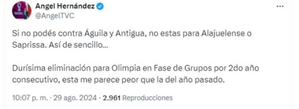 Olimpia eliminado de Copa Centroamericana y estos son los ‘culpables’, según periodistas