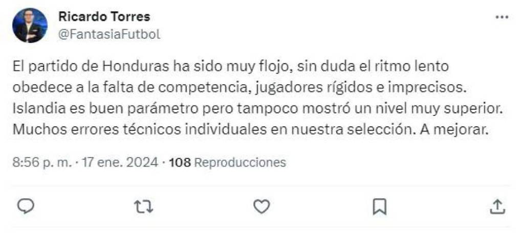 Lo que dicen los periodistas tras derrota de Honduras ante Islandia