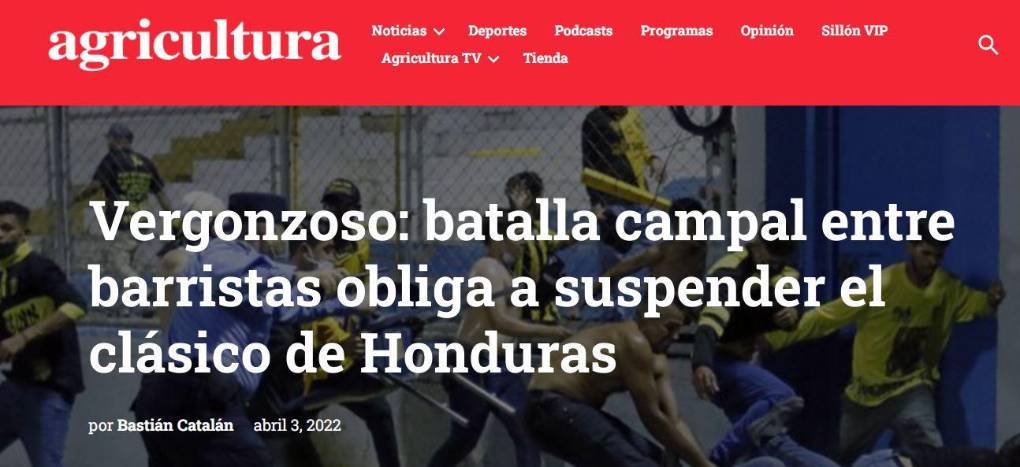 Así reaccionaron medios internacionales tras batalla campal en el Real España-Marathón