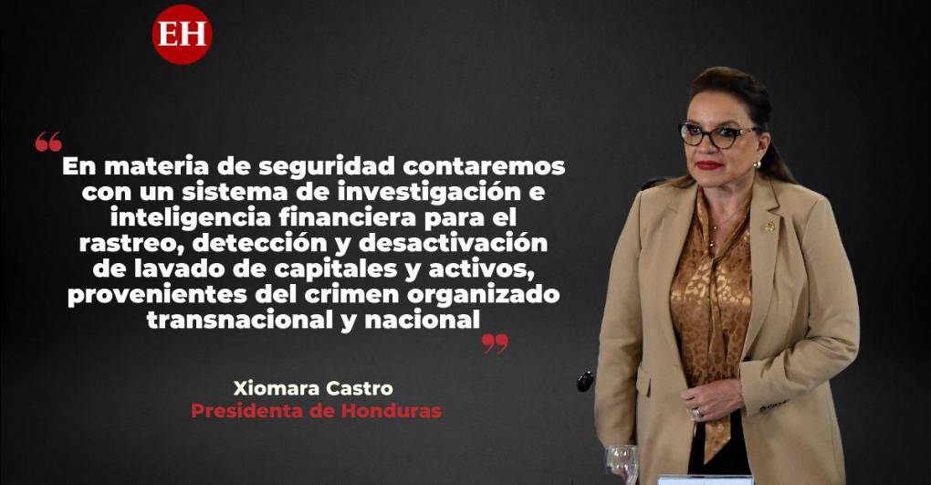 Frases de Xiomara Castro al declarar emergencia nacional por “extorsión” y “delincuencia” en Honduras