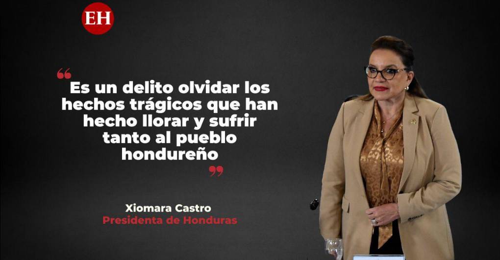 Frases de Xiomara Castro al declarar emergencia nacional por “extorsión” y “delincuencia” en Honduras