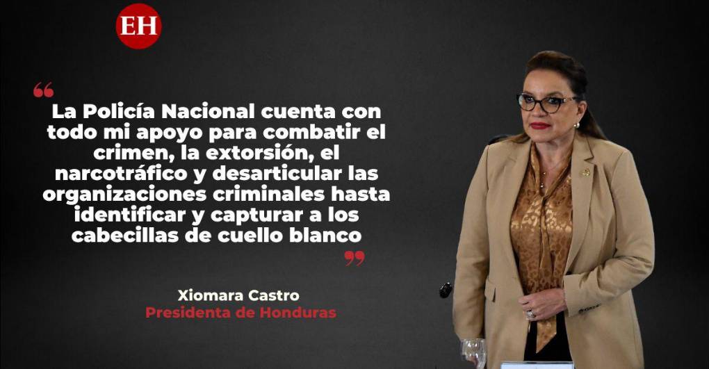 Frases de Xiomara Castro al declarar emergencia nacional por “extorsión” y “delincuencia” en Honduras