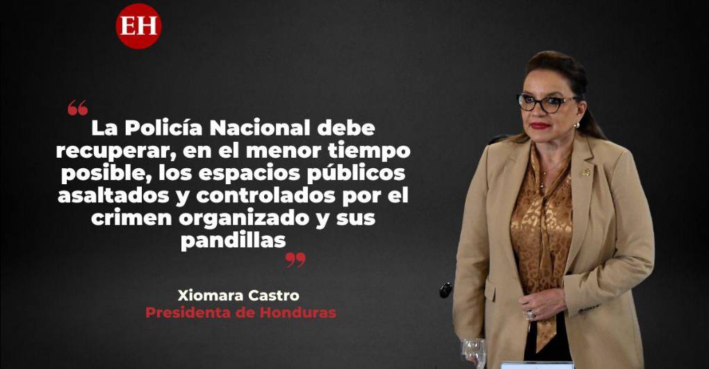 Frases de Xiomara Castro al declarar emergencia nacional por “extorsión” y “delincuencia” en Honduras
