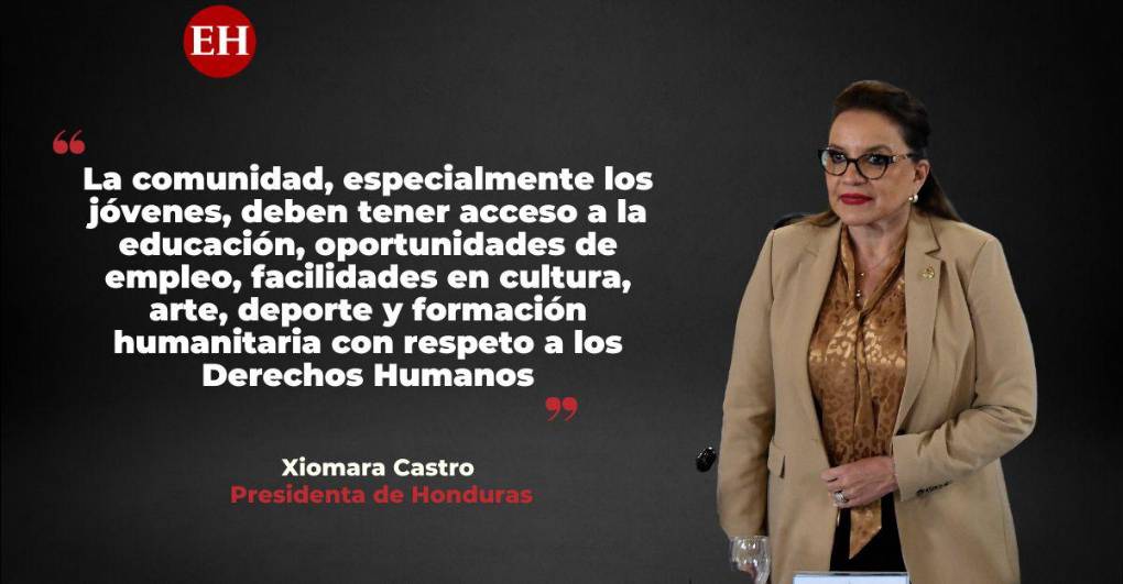 Frases de Xiomara Castro al declarar emergencia nacional por “extorsión” y “delincuencia” en Honduras