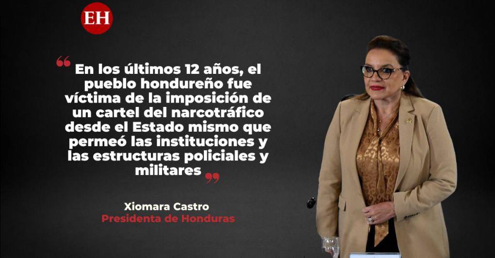 Frases de Xiomara Castro al declarar emergencia nacional por “extorsión” y “delincuencia” en Honduras