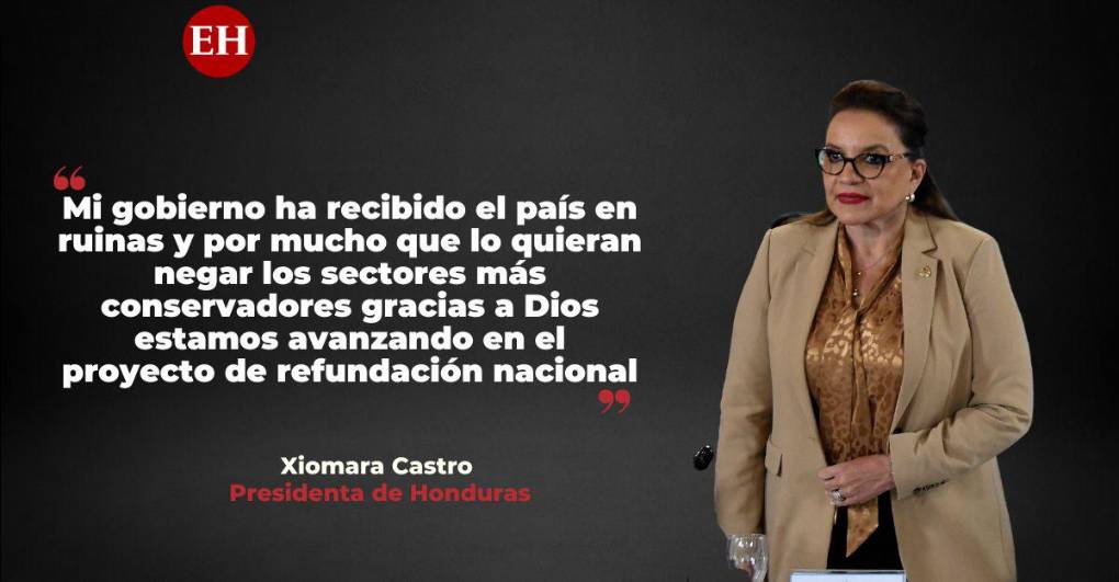 Frases de Xiomara Castro al declarar emergencia nacional por “extorsión” y “delincuencia” en Honduras