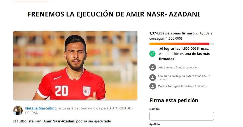 Futbolistas y artistas, los condenados a muerte en Irán por apoyar manifestaciones