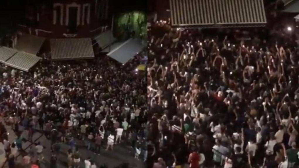 Un mar de fanáticos y una salida accidentada: así fue la visita de Messi a una parrillada de Palermo