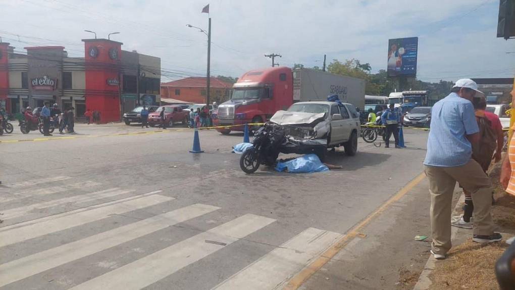 Con placa guatemalteca, armas y prófugo, conductor abandonó escena tras embestir y matar a dos mujeres en Choloma