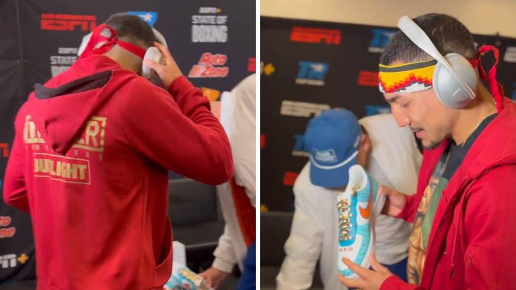 Gran ambiente: todo listo para el comienzo de la pelea entre Teófimo López y Josh Taylor