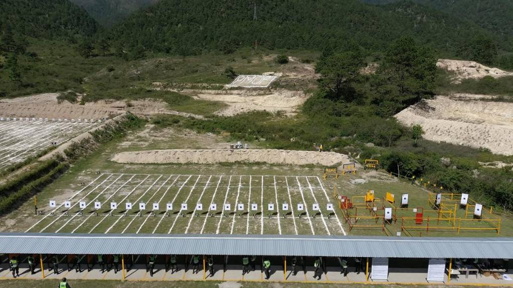 Así luce los nuevos polígonos de tiro y pista de atletismo de la Policía Militar