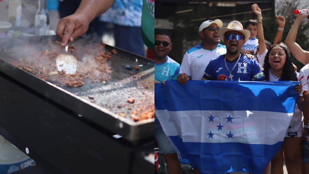 Con carneada incluida, catrachos arman la fiesta previo al Honduras vs Haití