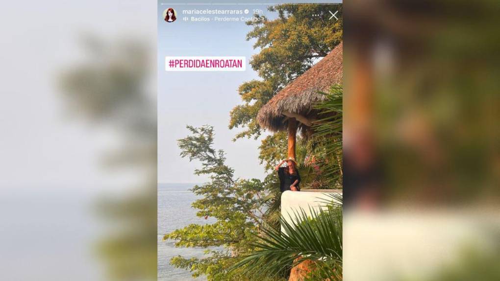 María Celeste Arrarás presume sus vacaciones en Roatán, Honduras