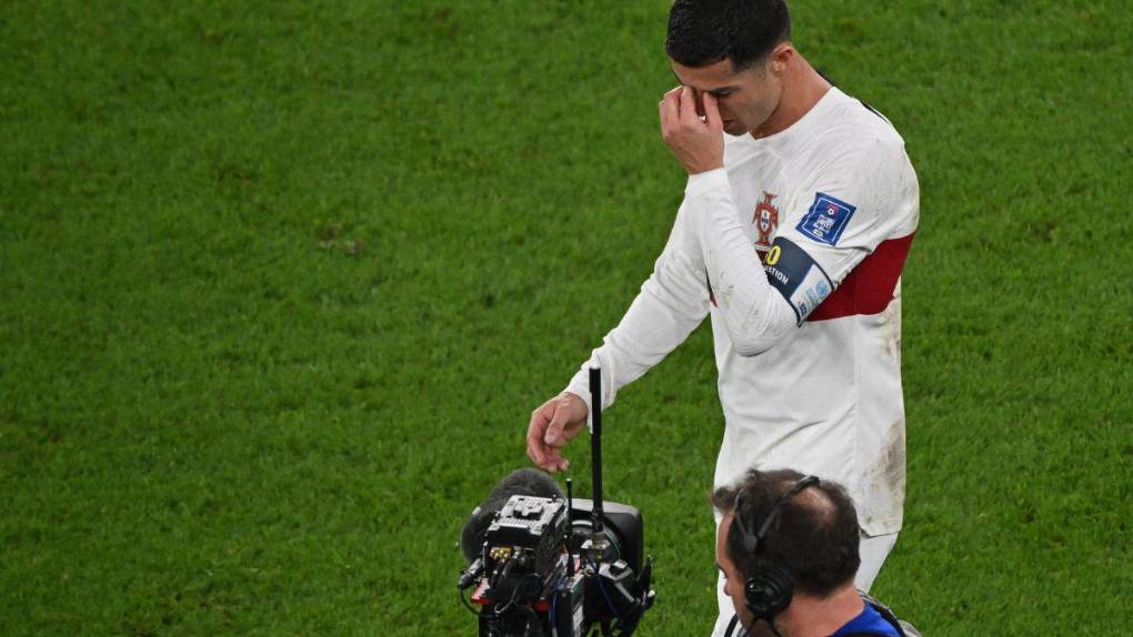 Dolor, decepción e impotencia: el rostro de Ronaldo tras eliminación de Portugal del Mundial de Qatar