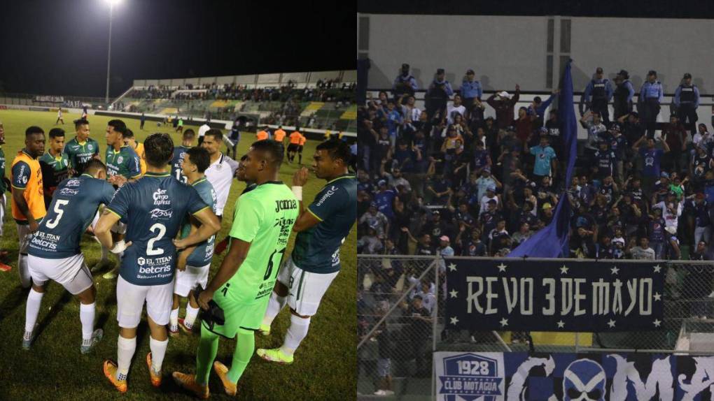 Poca afición, incidentes y triunfo verde: las imágenes del Motagua vs Marathón