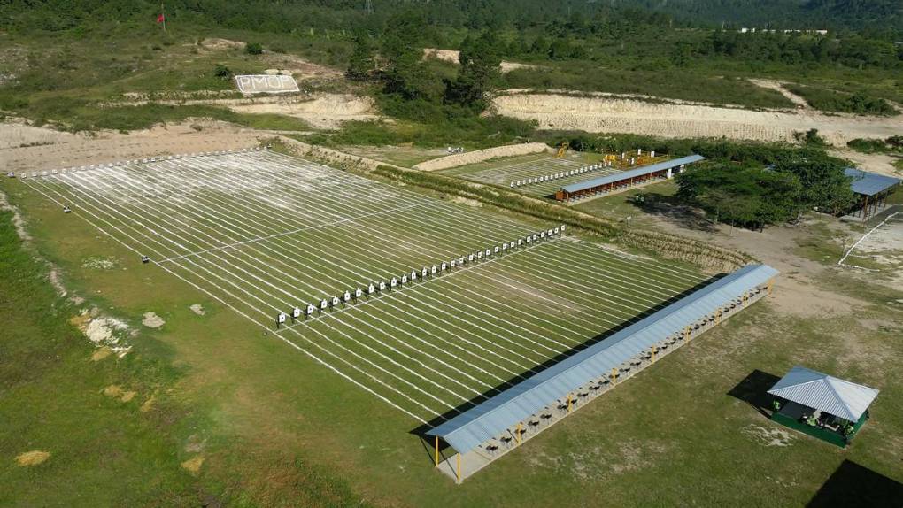 Así luce los nuevos polígonos de tiro y pista de atletismo de la Policía Militar