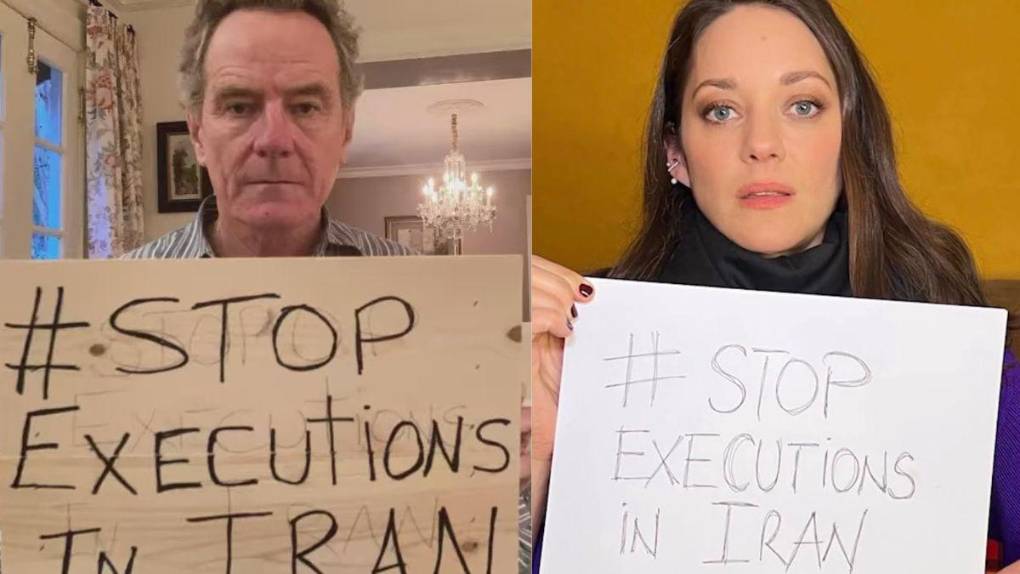 Artistas de Hollywood piden el cese de las ejecuciones en Irán