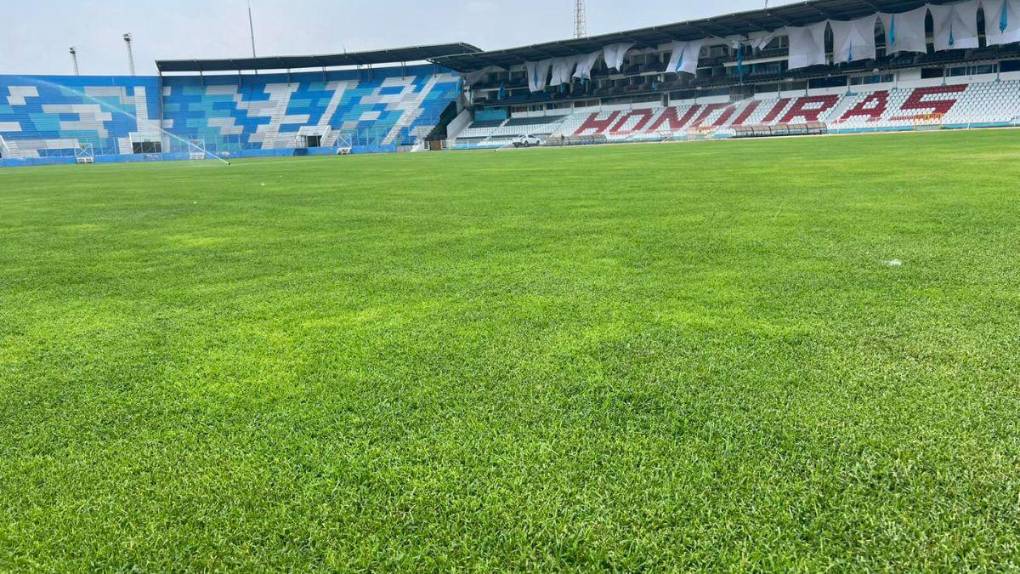 Así luce la nueva grama híbrida del Estadio Nacional