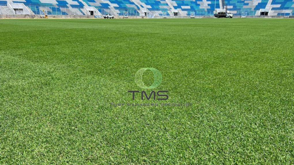 Así luce la nueva grama híbrida del Estadio Nacional