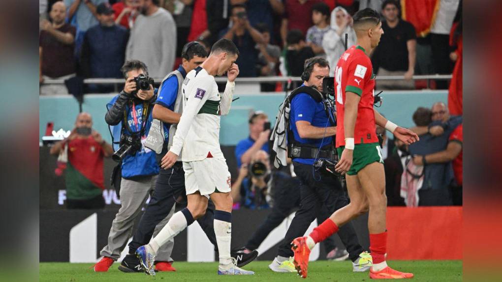 Dolor, decepción e impotencia: el rostro de Ronaldo tras eliminación de Portugal del Mundial de Qatar