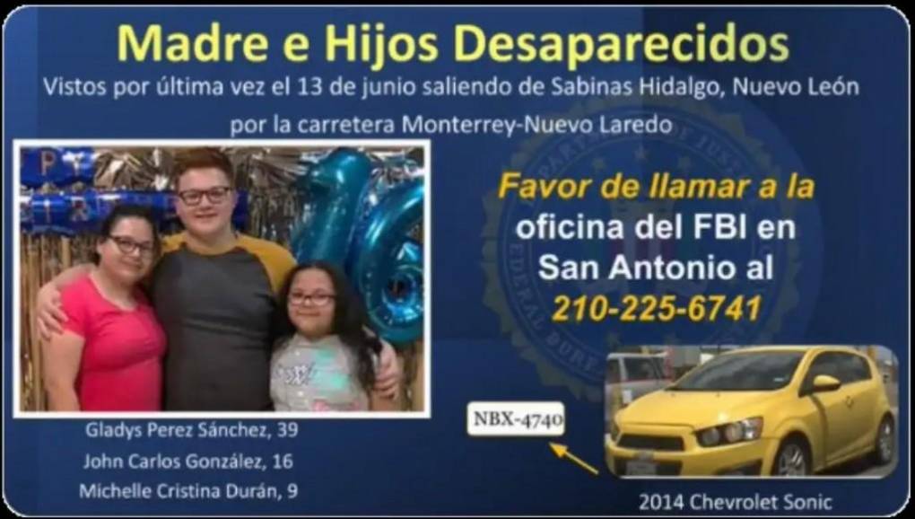 10 meses después de su desaparición hallan sin vida a madre y sus hijos en Nuevo León