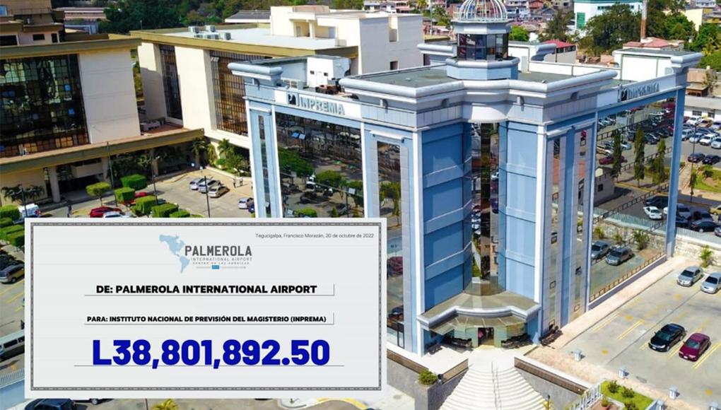 Palmerola realiza tercer desembolso a Inprema; pagos ya suman L116.3 millones en intereses