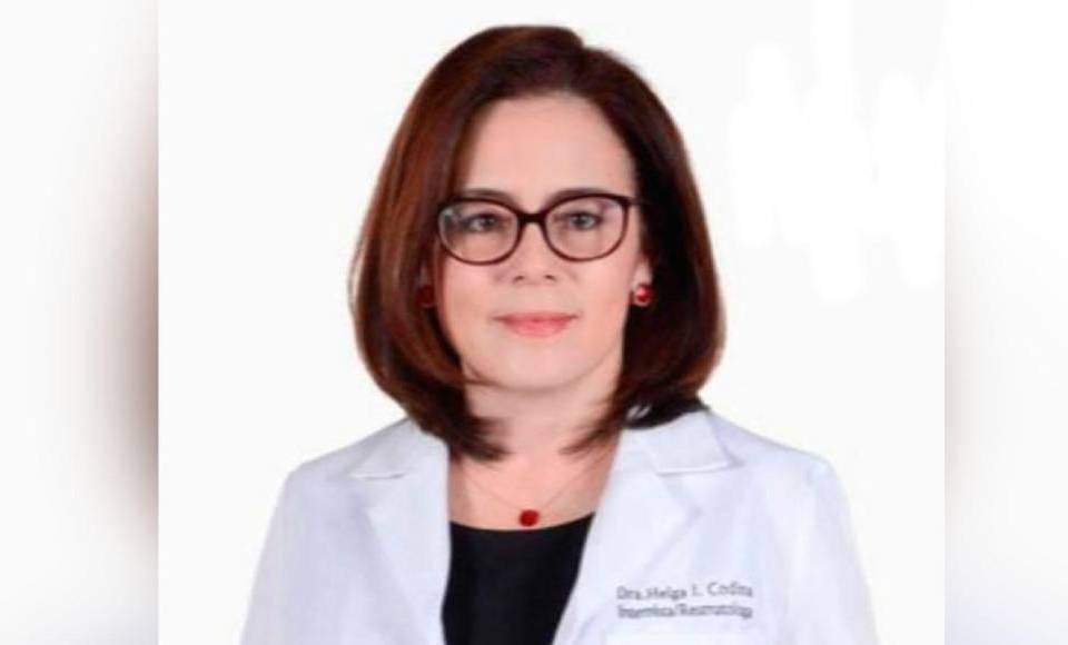 Presidenta del Colegio Médico de Honduras (CMH), Helga Codina.