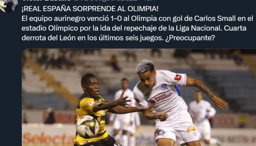 Prensa deportiva señala a los culpables de Olimpia luego de perder ante Real España
