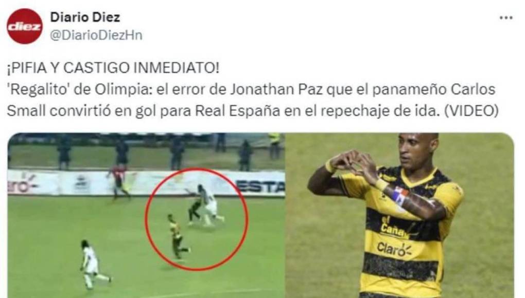 Prensa deportiva señala a los culpables de Olimpia luego de perder ante Real España