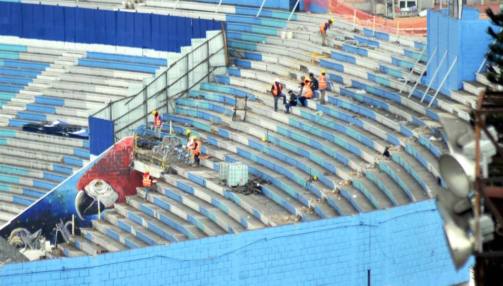 Así van los trabajos de remodelación en el estadio Nacional