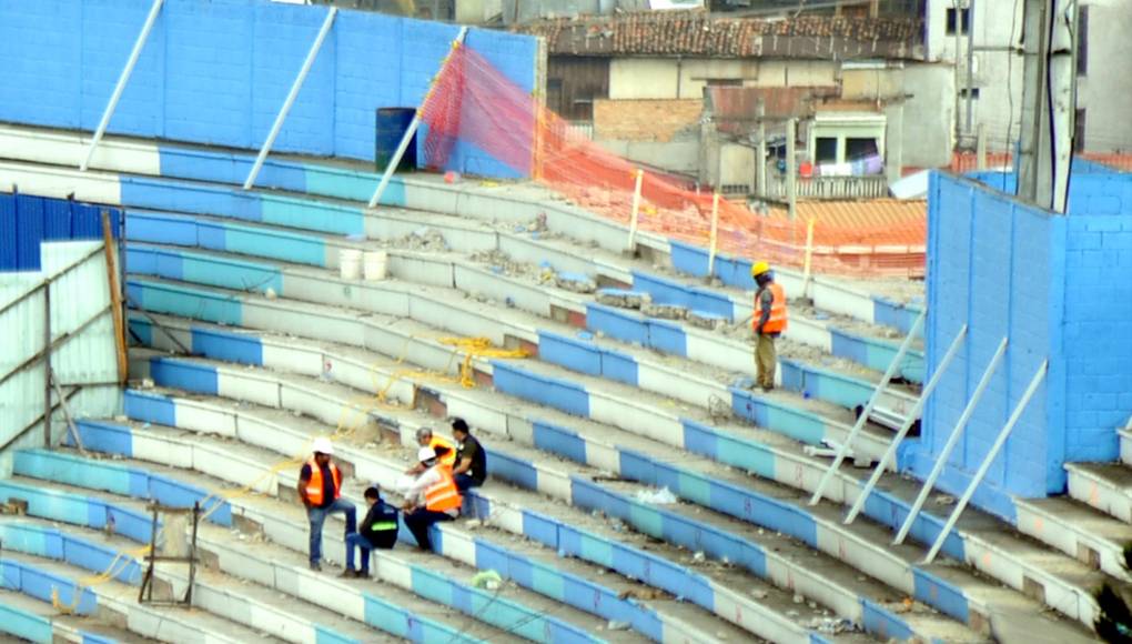 Así van los trabajos de remodelación en el estadio Nacional