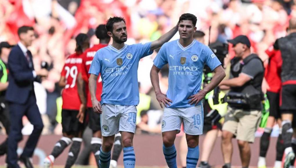 La tristeza de Pep Guardiola y su Manchester City al perder FA Cup ante el United