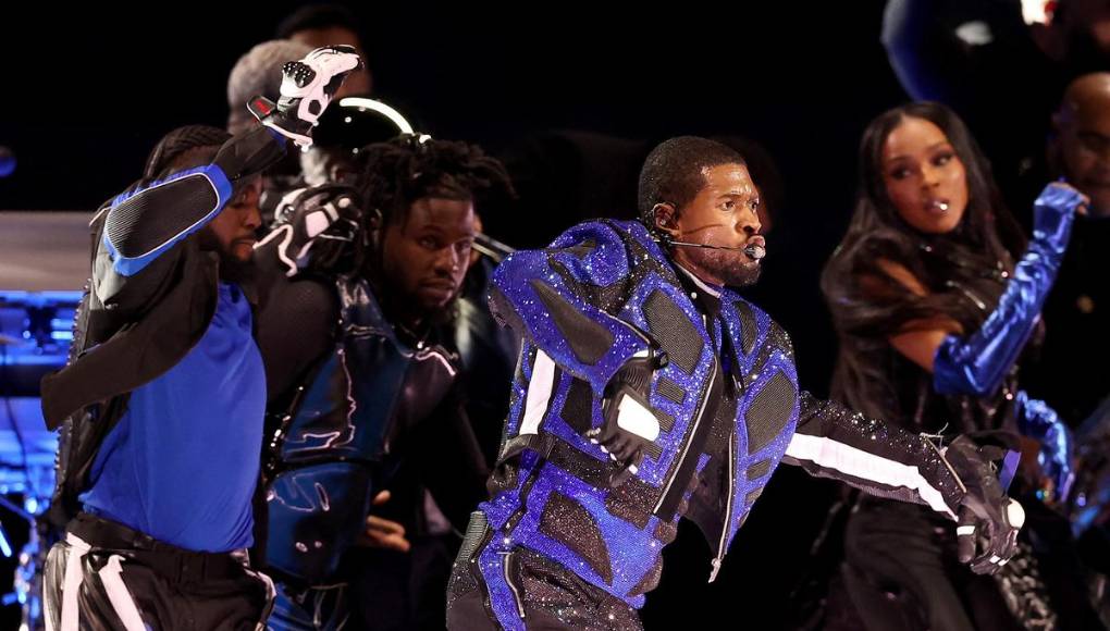 Con grandes invitados, así fue el Halftime Show de Usher en el Super Bowl